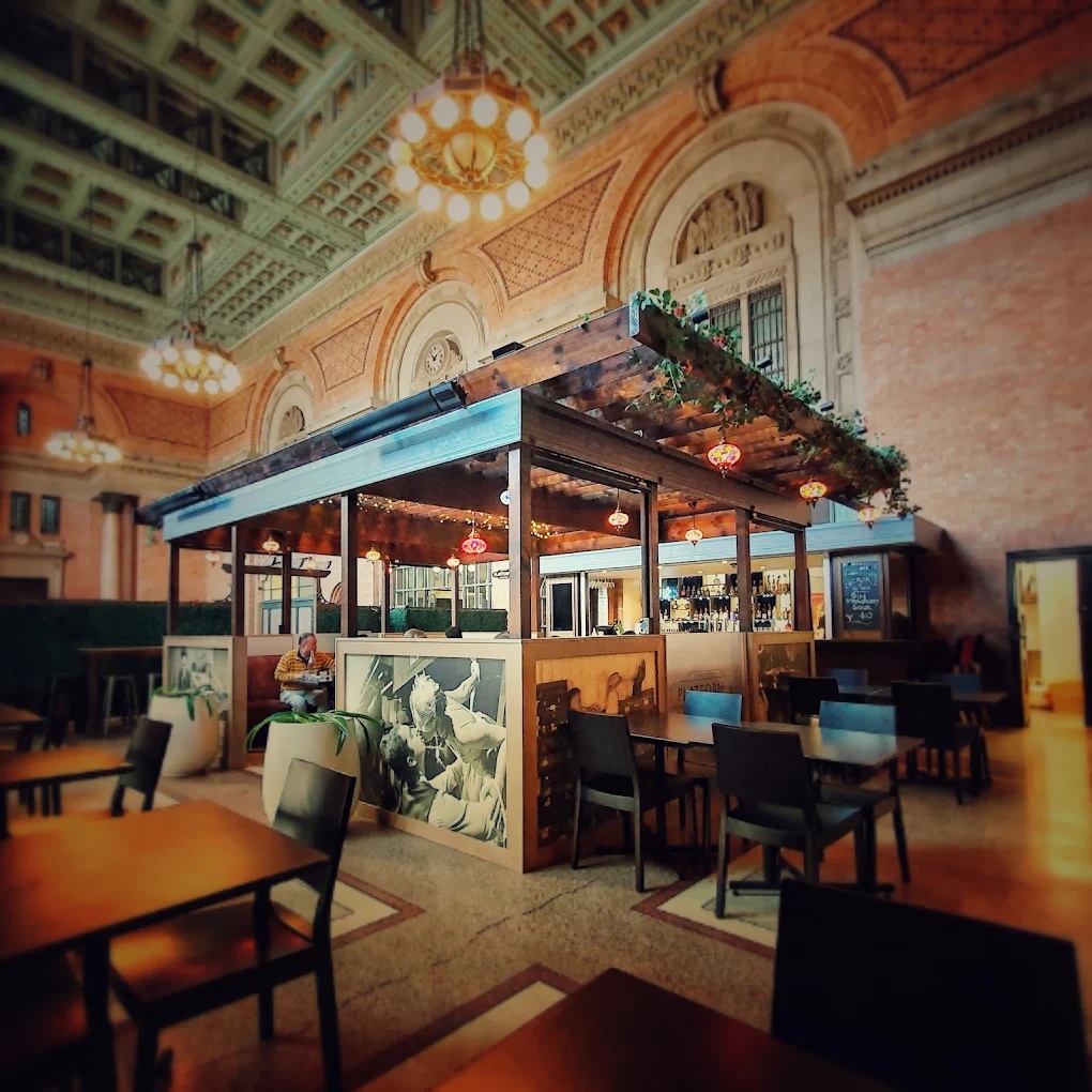 Saffron, the restaurant on the ground floor of Grand Central Hotel.